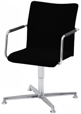 Stoel Alfa gestoffeerd hoge rug en 4-teens kruisvoet