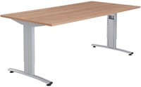 Basic Bureau Vergadertafel frame - 200 x 100 cm - Type onderstel: C recht - Framekleur: Zwart