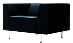 HUISLIJN TARA HS1510 1ZITS MET VERCHROOMDE VOETEN COMPLEET GESTOFFEERD PRIJS VANAF