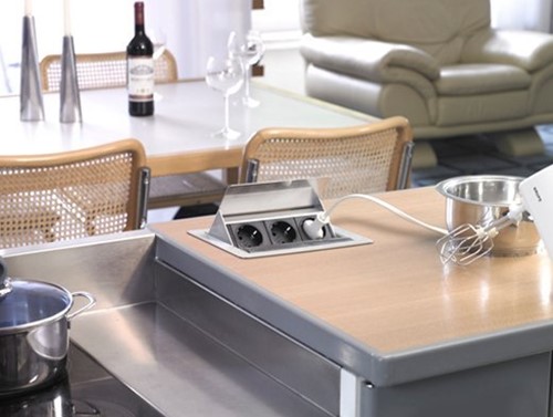 Stekkerdoos Inbouw 2x 230V 1x data CAT6 1x HDMI 2