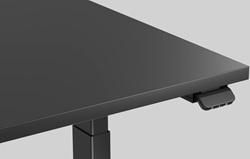 Bureaublad 160x80 cm Soft touch melamine - Perfect Sense Zwart