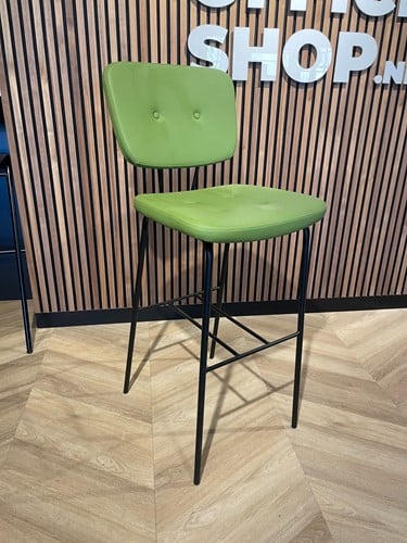 Stoel Forza 4-poots gestoffeerd Hoog Model met knopen -  Showroommodel