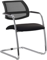 Stoel Gama sledeframe met lage rug en netbespanning