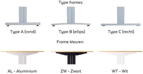 Vergadertafel Basic met koppelpoot recht-2