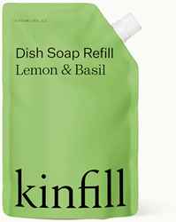 Kinfill Dish Soap Refill - Lemon & Basil - 500ml