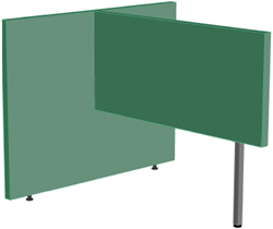 AcoustiStof® Bureaupaneel T-opstelling