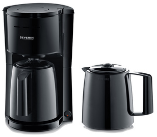Koffiezetapparaat Severin voor 8-koppen koffie met 1 extra thermo kan