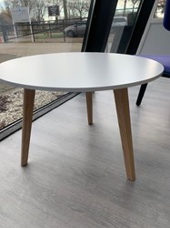 Koffietafel Nova Wood - Ø70cm - showroommodel - Houten Frame