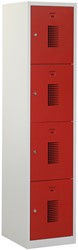 Premium Locker 1 kolom 4 deuren 40 cm breed