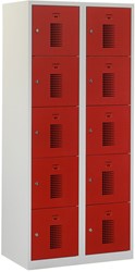 Premium Locker 2 kolommen 10 deuren 80 cm breed