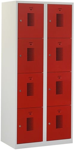 Premium Locker 2 kolommen 8 deuren 80 cm breed