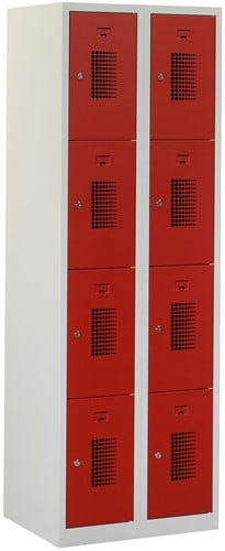 Premium Locker 2 kolommen 8 deuren 60 cm breed