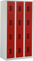 Premium Locker 3 kolommen 12 deuren 90 cm breed