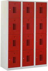 Premium Locker 3 kolommen 12 deuren 120 cm breed