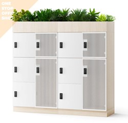 Narbutas locker kastenwand met plantenbak 1