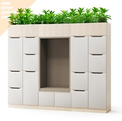 Narbutas locker kastenwand met plantenbak 2