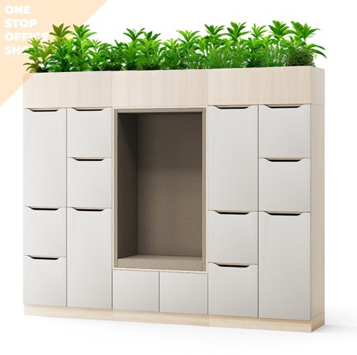 Narbutas locker kastenwand met plantenbak 2