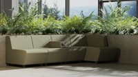 Modulaire loungebank Soft Rock configuratie 5-2