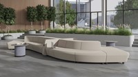 Modulaire loungebank Soft Rock configuratie 2-2