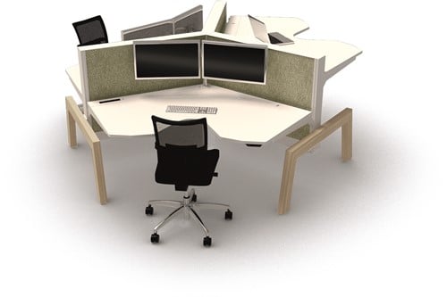 Max Hybrid Wing 3 Bureau - Elektrisch zit sta Verstelbaar