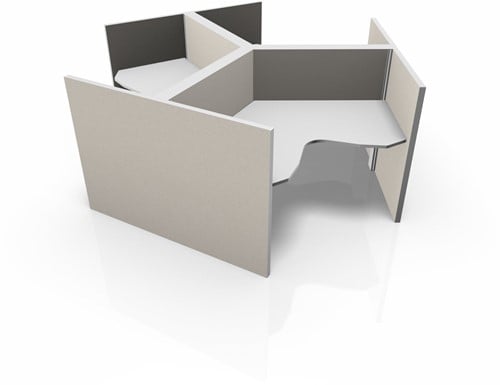 Elektrisch zit sta bench bureau MAX Wing Screen