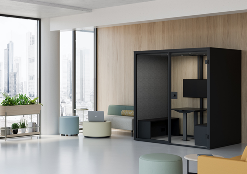 Meetingkabine Meet zwart