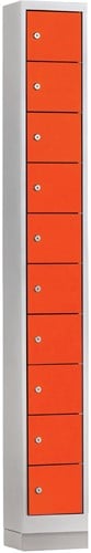 Locker Mini 1 kolom 10 deuren 24 cm breed