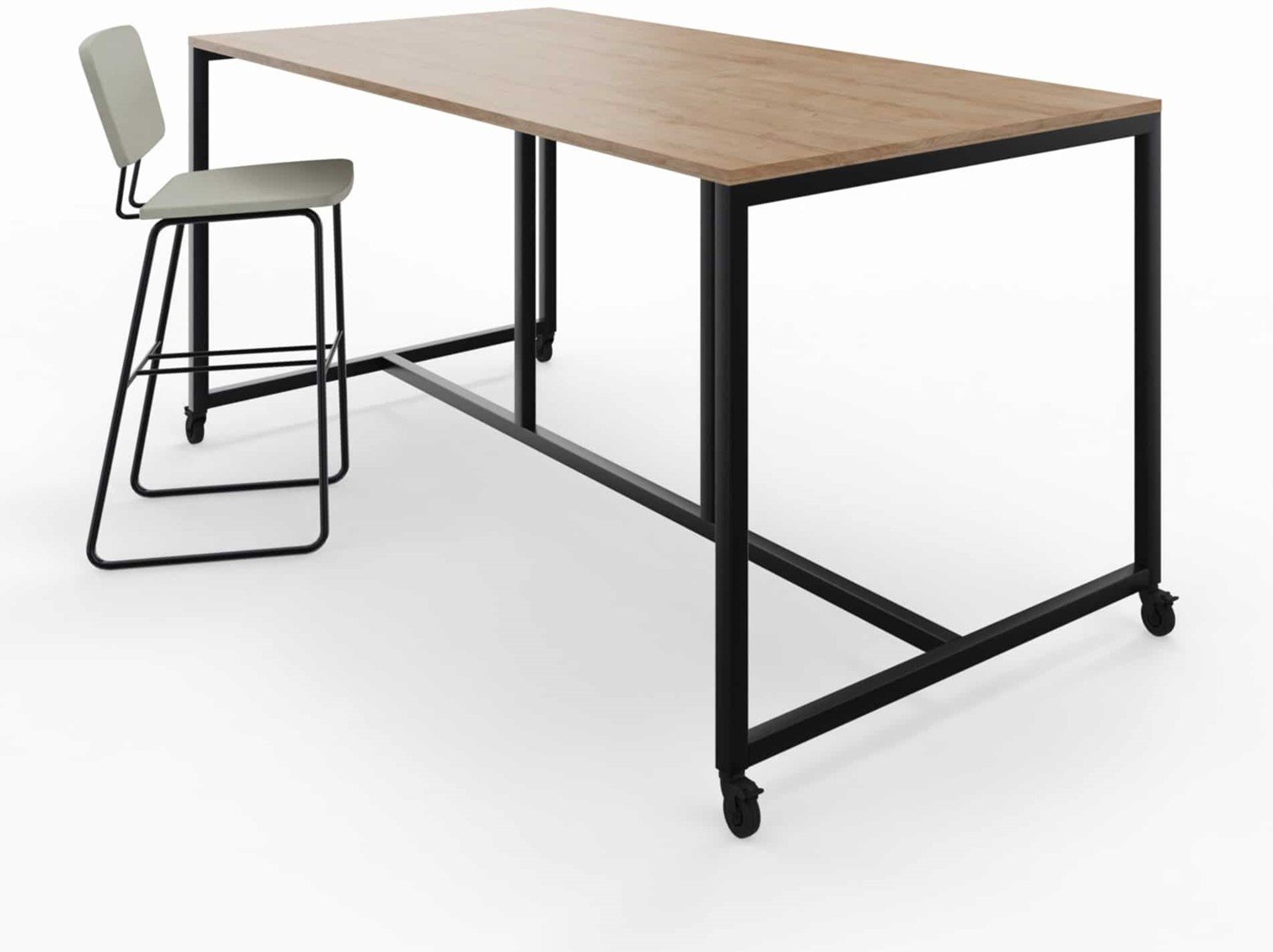 roterend Bestrating Incubus Move tafel op wielen 110 cm hoog One-Stop-Office-Shop.nl