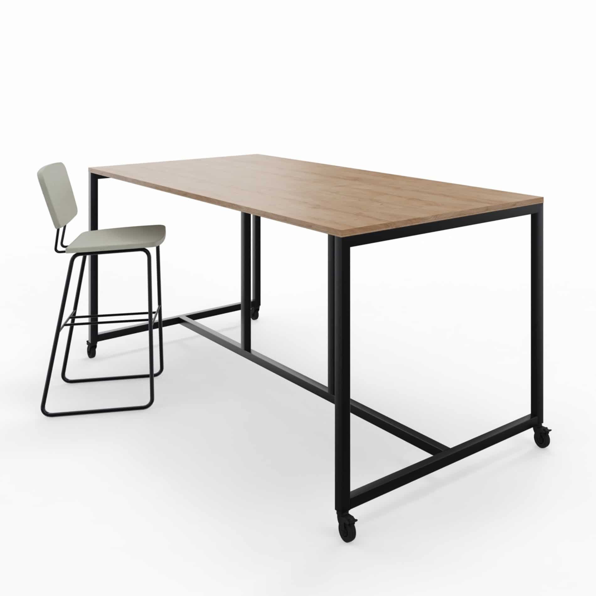 Move tafel op wielen 110 cm hoog 