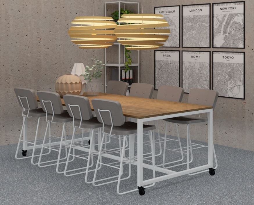 roterend Bestrating Incubus Move tafel op wielen 110 cm hoog One-Stop-Office-Shop.nl