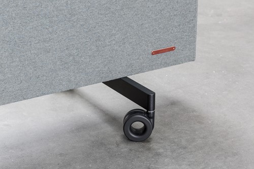 Verrijdbare akoestische wand Mute 200cm hoog-2