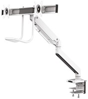 Monitorarm Newstar NM-D775DXWHITE Met Gasveer voor 2 monitoren Wit 1 Stuk-2