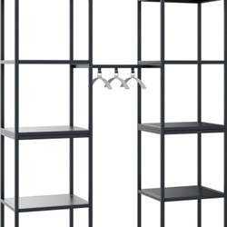Flexwall garderobestang 40 breed inclusief 3 metalen kledinghangers