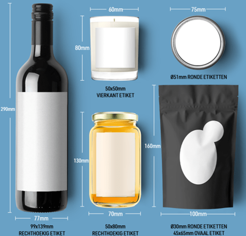 Avery onbedrukte etiketten, Ø 15mm rond - 100vel-2