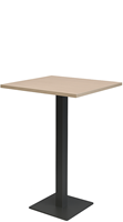 Basic Kolom tafel met vierkante voet 110 cm hoog