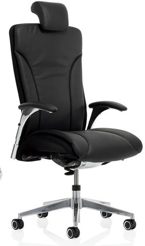 Bureaustoel Kohl Salveo 8220 leder bekleed