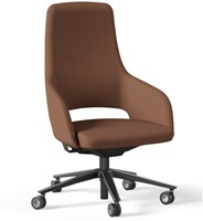 Vergaderstoel Sandie op wielen met hoge rug-3