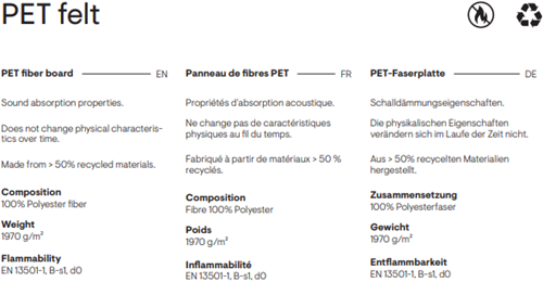 Gerecycled PET felt bureau organizer-3