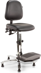 Stoel Score Ergo 2308 ESD  Kunstleer zwart excl. armleggers Hoogte verstelbaar 60-85 cm