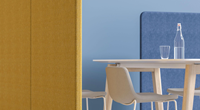 Sfeer impressie akoestische scheidingswand detail