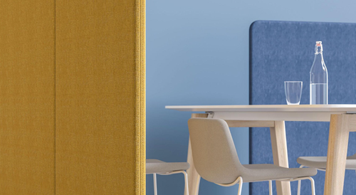 Sfeer impressie akoestische scheidingswand detail