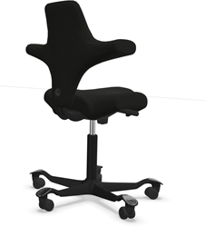 Stoel HÅG Capisco 8106 SG1 Cura zwart - Showroommodel