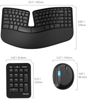 Toetsenbord Microsoft Sculpt QWERTY Incl. Ergonomische Muis (draadloos)-3