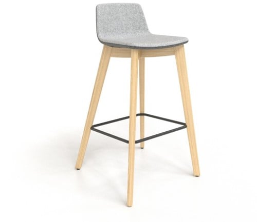 Hoge stoel TWIST&SIT houten poten