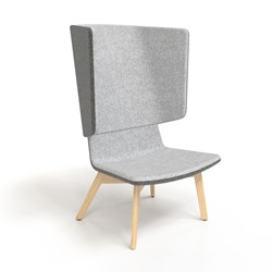 Stoel TWIST&SIT hoge rug houten pouten