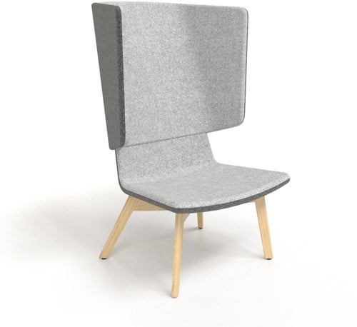 Stoel TWIST&SIT hoge rug houten pouten
