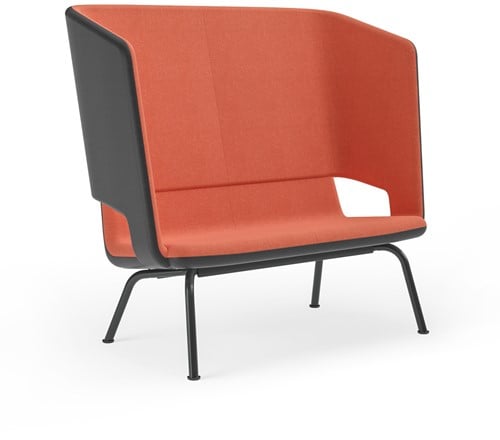Bank TWIST&SIT 2-zits hoge rug stalen poten