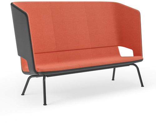 Bank TWIST&SIT 3-zits hoge rug stalen poten