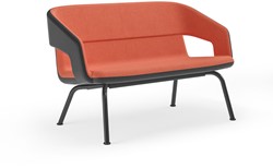 Bank TWIST&SIT 2-zits lage rug stalen poten