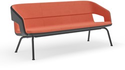 Bank TWIST&SIT 3-zits lage rug stalen poten